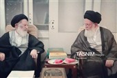 دیدار آیت‌الله حسینی زنجانی با مرحوم آیت‌الله شبیری(قدس سره)