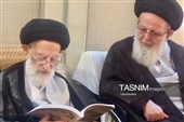 دیدار آیت‌الله حسینی زنجانی با مرحوم آیت‌الله شبیری(قدس سره)
