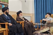 دیدار آیت‌الله حسینی زنجانی با مرحوم آیت‌الله شبیری(قدس سره)