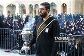 مراسم تعویض پرچم حرم مطهر حضرت فاطمه معصومه(س)