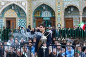 مراسم تعویض پرچم حرم مطهر حضرت فاطمه معصومه(س)