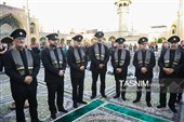 مراسم تعویض پرچم حرم مطهر حضرت فاطمه معصومه(س)
