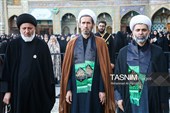 مراسم تعویض پرچم حرم مطهر حضرت فاطمه معصومه(س)