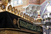سیاه‌پوشی ضریح حضرت معصومه(س)