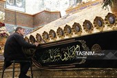 سیاه‌پوشی ضریح حضرت معصومه(س)