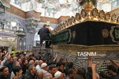 سیاه‌پوشی ضریح حضرت معصومه(س)