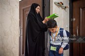 بدرقه فرزند شهید تا مدرسه