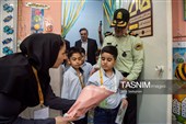 بدرقه فرزند شهید تا مدرسه