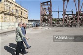 حضور علی نیکزاد در جلسه بررسی مسائل بازسازی حسینیه‌اعظم زنجان
