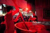 خدمت رسانی به زائران در خیابان‌های اطراف حرم
