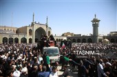 تشییع و تدفین پیکر آیت‌الله شبیری زنجانی در حرم