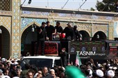 تشییع و تدفین پیکر آیت‌الله شبیری زنجانی در حرم