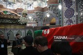 تشییع و تدفین پیکر آیت‌الله شبیری زنجانی در حرم