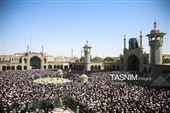 تشییع و تدفین پیکر آیت‌الله شبیری زنجانی در حرم