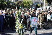 تشییع شهید مدافع امنیت علیرضا مهرابی در دامغان