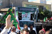 تشییع شهید مدافع امنیت علیرضا مهرابی در دامغان