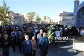 تشییع شهید مدافع امنیت علیرضا مهرابی در دامغان