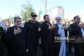تشییع شهید مدافع امنیت علیرضا مهرابی در دامغان