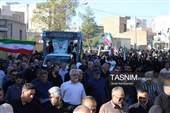 تشییع شهید مدافع امنیت علیرضا مهرابی در دامغان