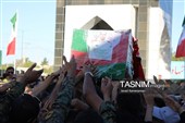 تشییع شهید مدافع امنیت علیرضا مهرابی در دامغان