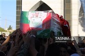 تشییع شهید مدافع امنیت علیرضا مهرابی در دامغان