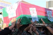 تشییع شهید مدافع امنیت علیرضا مهرابی در دامغان