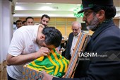 بدرقه کاروان ورزشی پاراآسیایی ایران در حرم مطهر رضوی