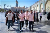 بدرقه کاروان ورزشی پاراآسیایی ایران در حرم مطهر رضوی
