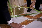 غبارروبی مزار شهدای مدفون در حرم مطهر رضوی