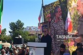 تشییع پیکر مطهر سردار سرتیپ حسین ظریفی در شهرستان گناباد