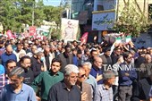 تشییع سردار حسین ظریفی در شهرستان گناباد