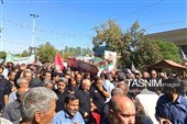 تشییع سردار حسین ظریفی در شهرستان گناباد