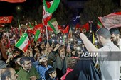 حضور حماسی قهرمانِ لانچر در دویست و دهمین تجمع شبانه مردم نیشابور