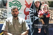 حضور حماسی قهرمانِ لانچر در دویست و دهمین تجمع شبانه مردم نیشابور