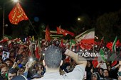 حضور حماسی قهرمانِ لانچر در دویست و دهمین تجمع شبانه مردم نیشابور