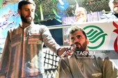 حضور حماسی قهرمانِ لانچر در دویست و دهمین تجمع شبانه مردم نیشابور
