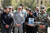 حضور  امیر سرلشکر امیر حاتمی فرمانده کل ارتش در مراسم وداع با پیکر مطهر  شهید «علی‌اکبر گندمی» در دانشگاه افسری امام علی(ع)