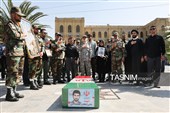 مراسم وداع با پیکر مطهر  شهید «علی‌اکبر گندمی» در دانشگاه افسری امام علی(ع)